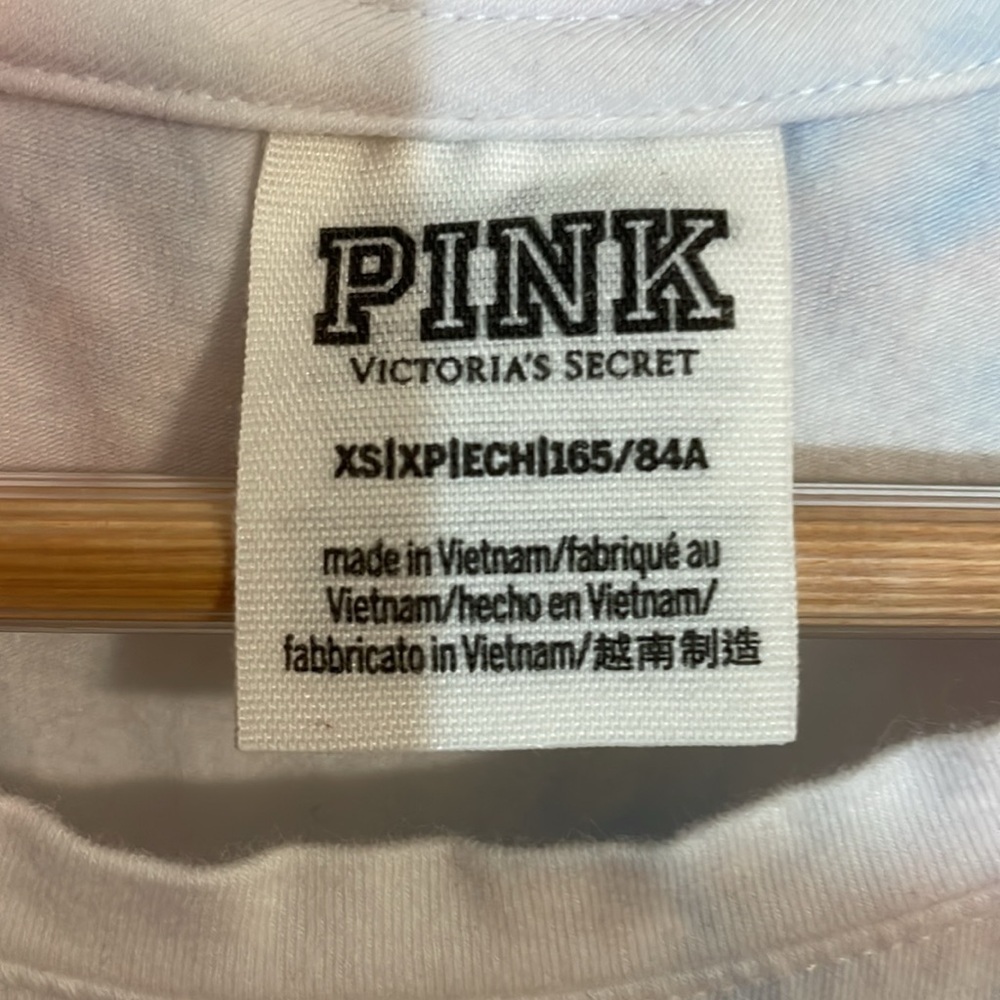 Victoria Secret PINK Pastel Tie-Dye Ruched T-Shirt Dress, cover-Up, XS - Picture 5 of 8